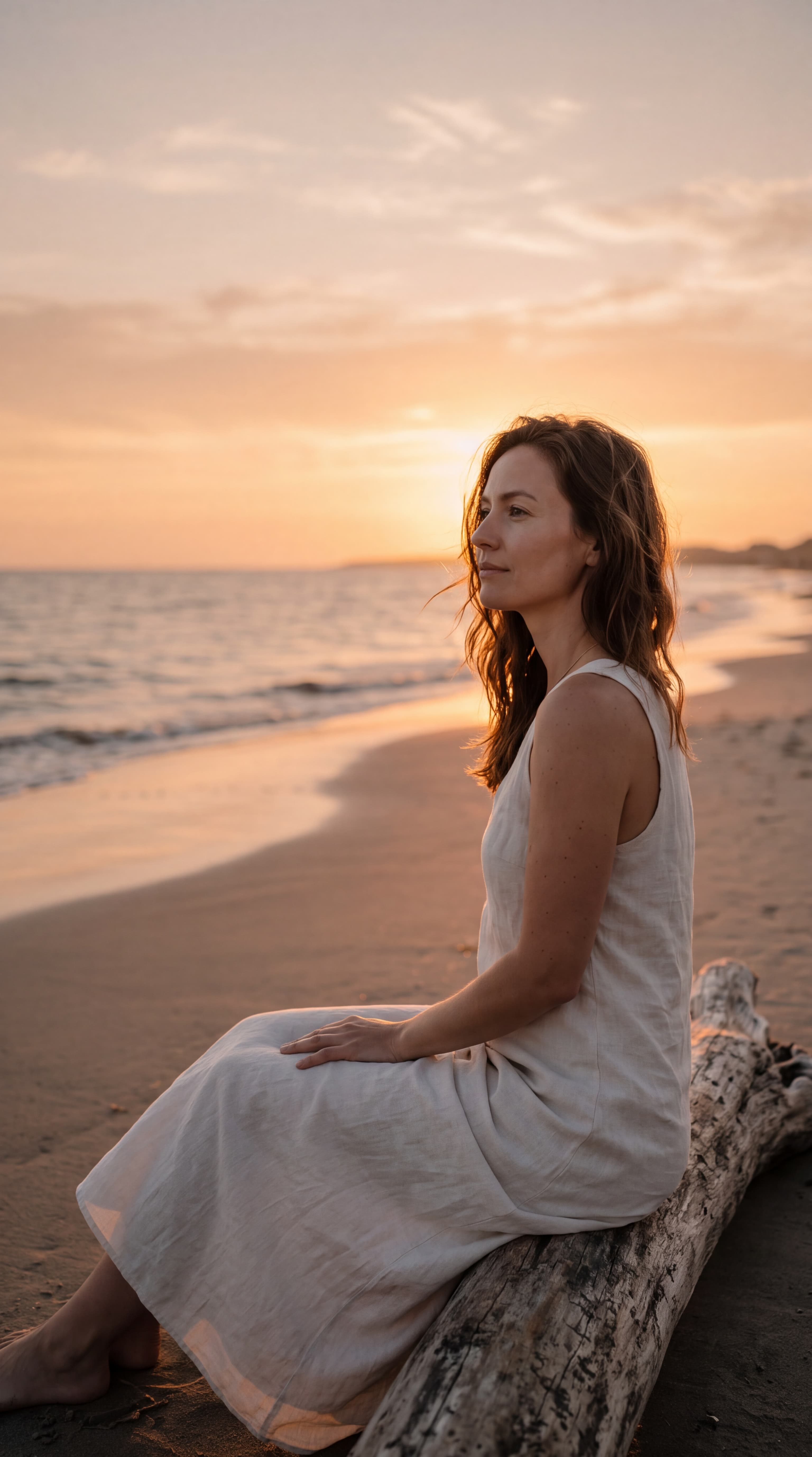 Romantisches Fotoshooting bei Sonnenuntergang